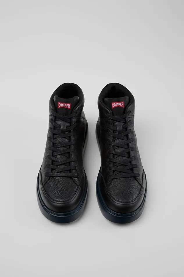 Women Runner K21 Black Leather Sneakers Camper Ankle Boots Women Runner K21 Black Leather Sneakers Camper Ankle Boots