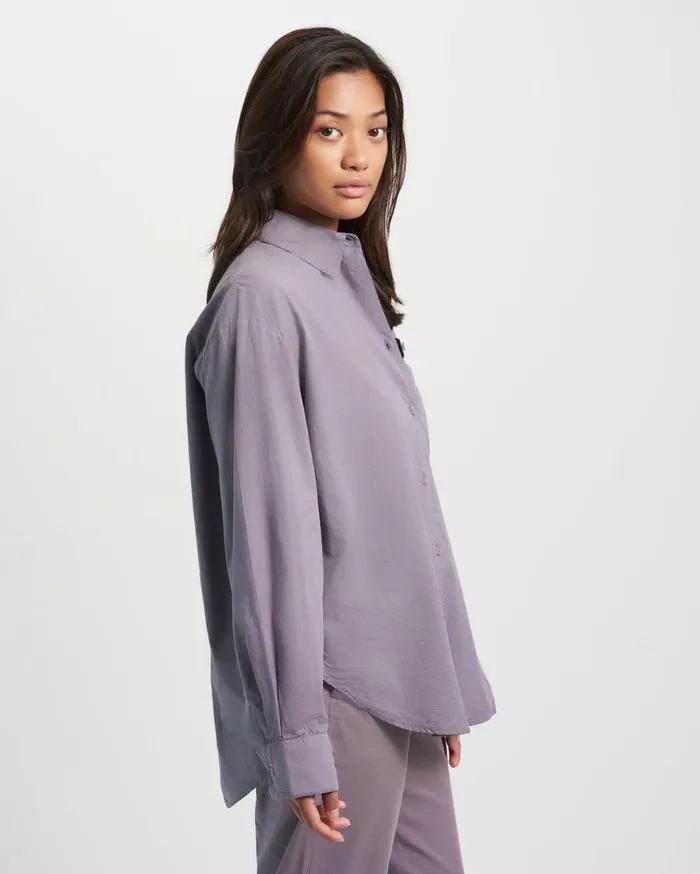 Women Shirts Colorful Standard Organic Oversized Shirt Cloudy Grey