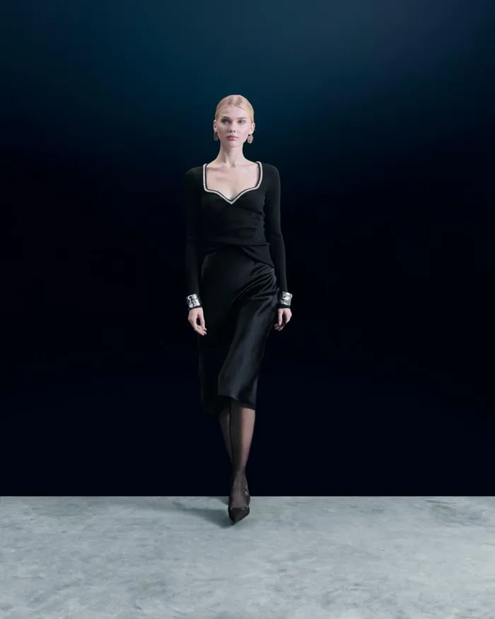 Women Shirts TShirts and Tops From Future Long Sleeve Top Black