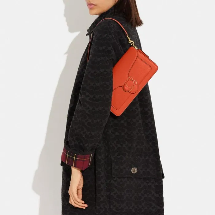 Women Shoulder Bags and Hobos Coach Tabby Shoulder Bag 26 Brasssun Orange