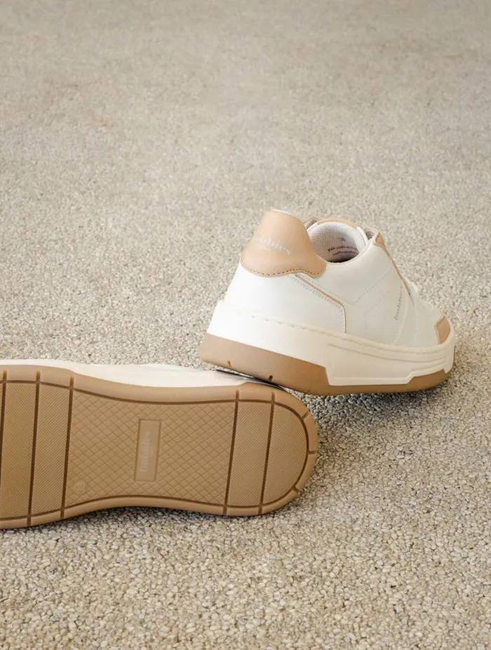 Women Sneakers Bobbies Miley Off White and Toffee Women Sneakers Bobbies Miley Off White and Toffee