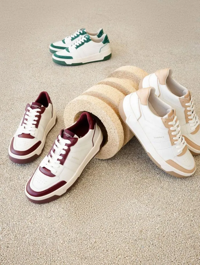 Women Sneakers Bobbies Miley Off White and Toffee Women Sneakers Bobbies Miley Off White and Toffee