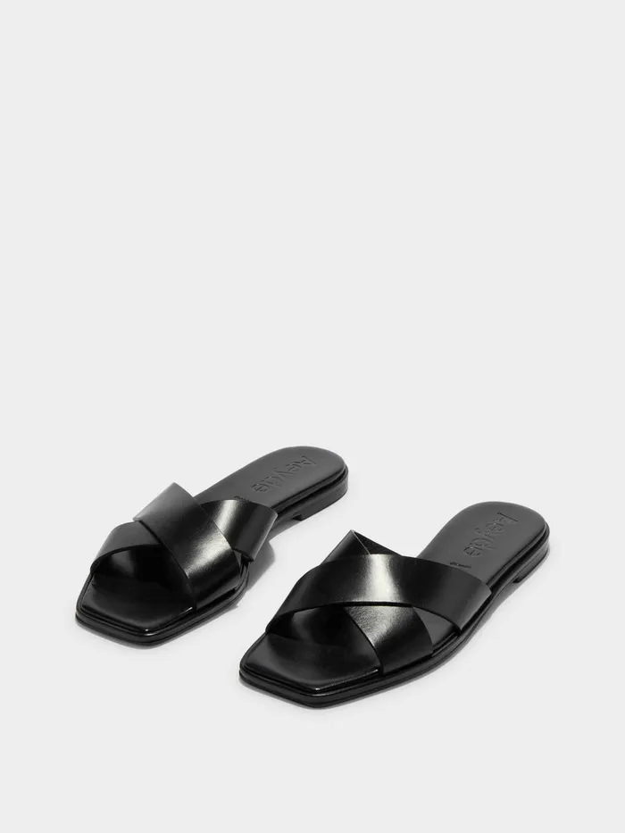 Women Sonia Leather Sandals Aeyde Flat Sandals
