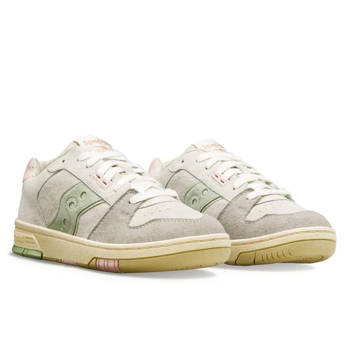Women SpotBilt Sonic Low Light Beigegreen Saucony Lifestyle