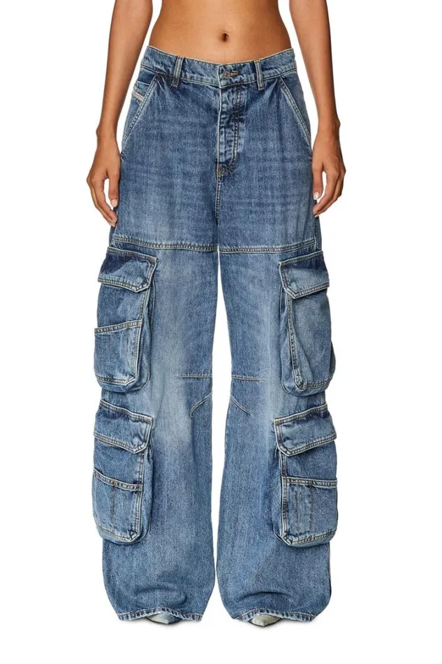 Women Straight Jeans 1996 DSire 0nlax Medium Blue Diesel Straight Women Straight Jeans 1996 DSire 0nlax Medium Blue Diesel Straight