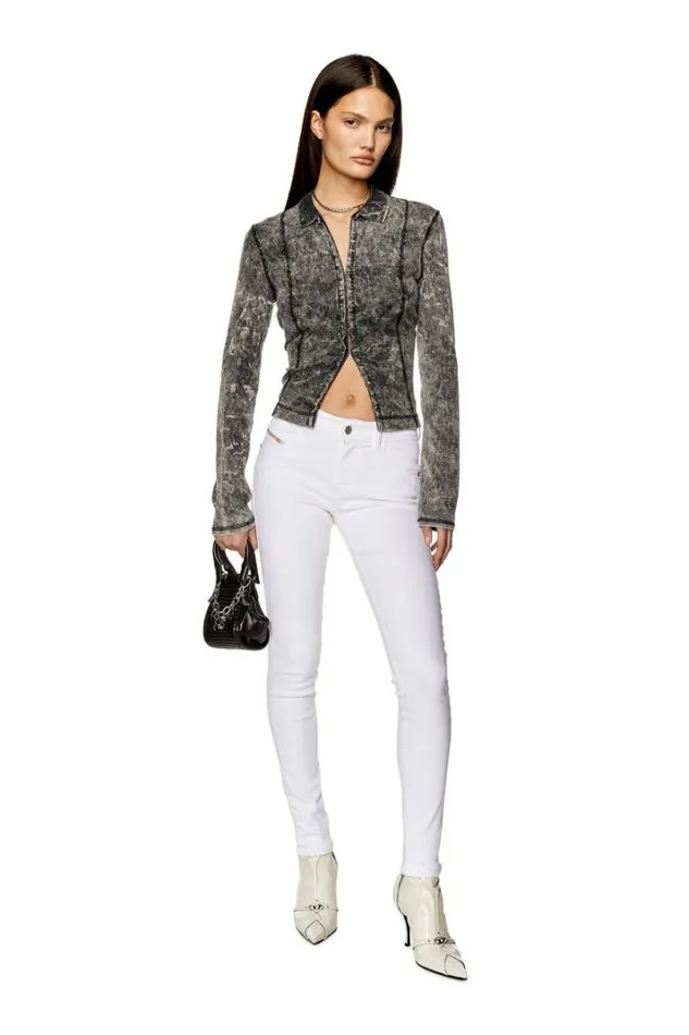 Women Super Skinny Jeans 2017 Slandy 09f90 White Diesel Super Skinny