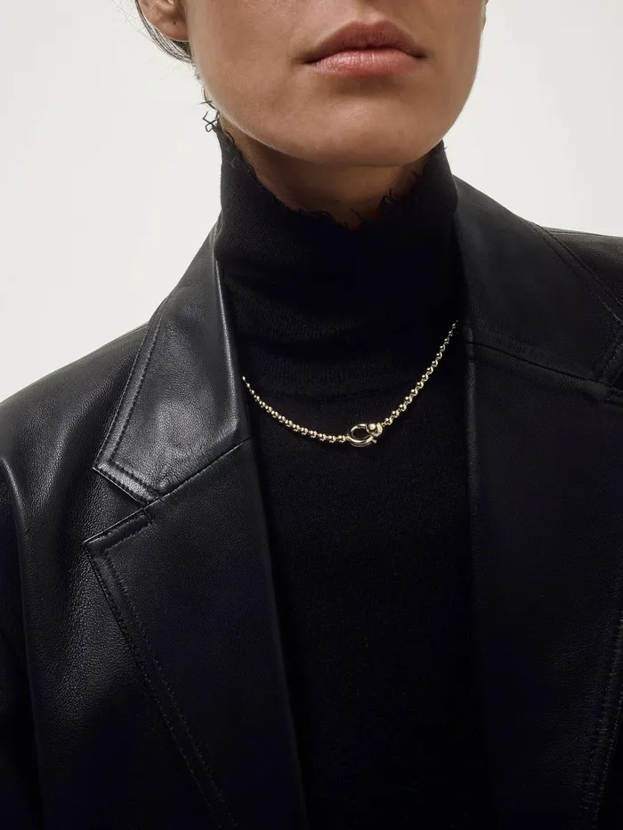 Women Syd Ball Chain 18kt GoldPlated Necklace Aeyde Necklaces
