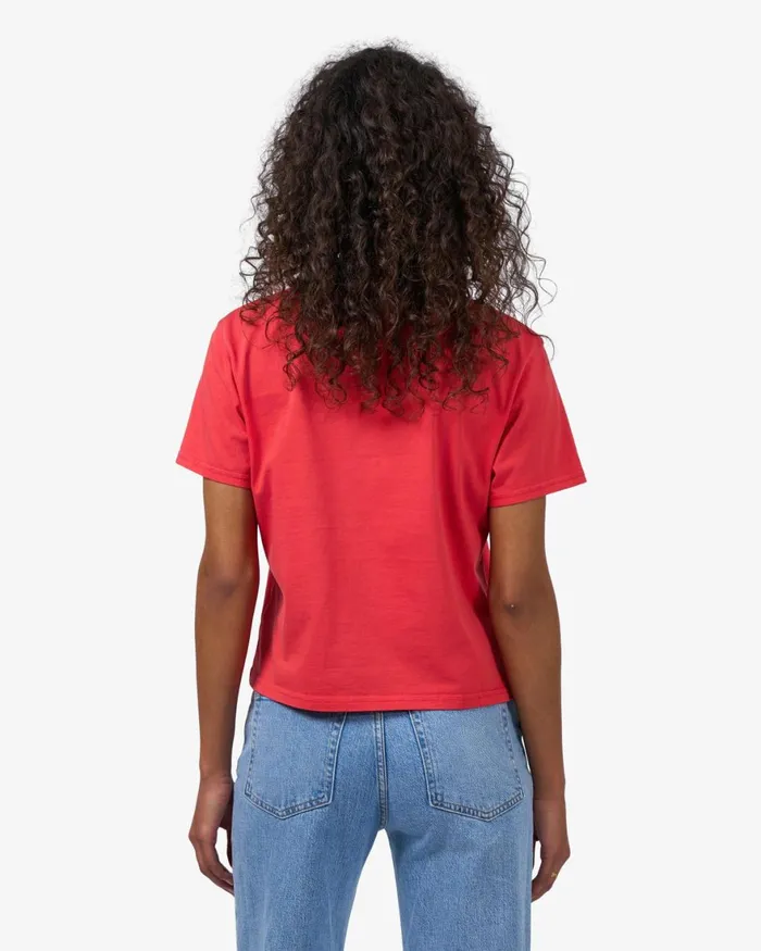 Women TShirts Colorful Standard Organic Boxy Crop Tee Sapphire Blue