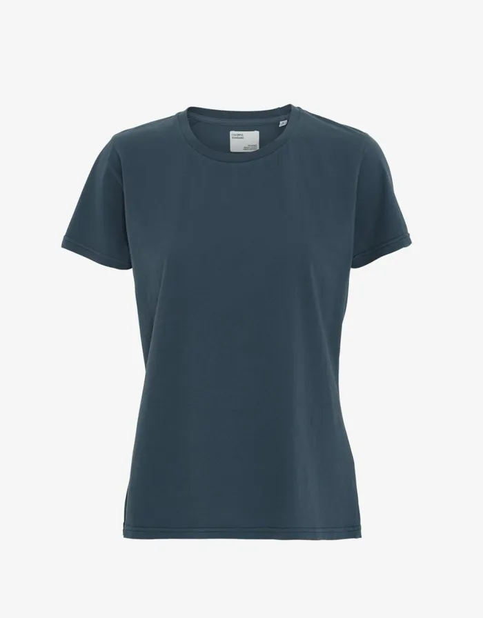 Women TShirts Colorful Standard Women Light Organic Tee Petrol Blue