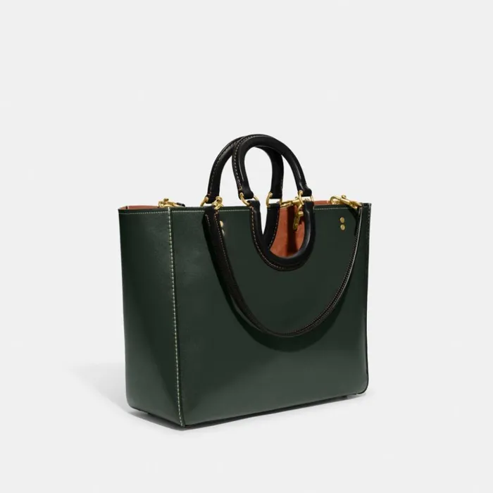Women Totes and Carryalls Coach Rae Tote In Colorblock Brassamazon Green Multi Women Totes and Carryalls Coach Rae Tote In Colorblock Brassamazon Green Multi