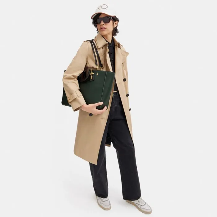 Women Totes and Carryalls Coach Rae Tote In Colorblock Brassamazon Green Multi Women Totes and Carryalls Coach Rae Tote In Colorblock Brassamazon Green Multi