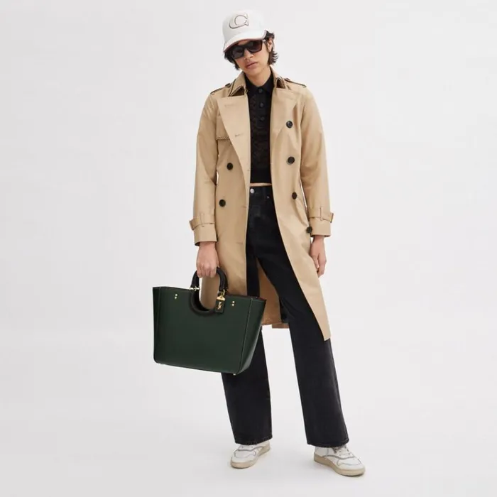 Women Totes and Carryalls Coach Rae Tote In Colorblock Brassamazon Green Multi Women Totes and Carryalls Coach Rae Tote In Colorblock Brassamazon Green Multi