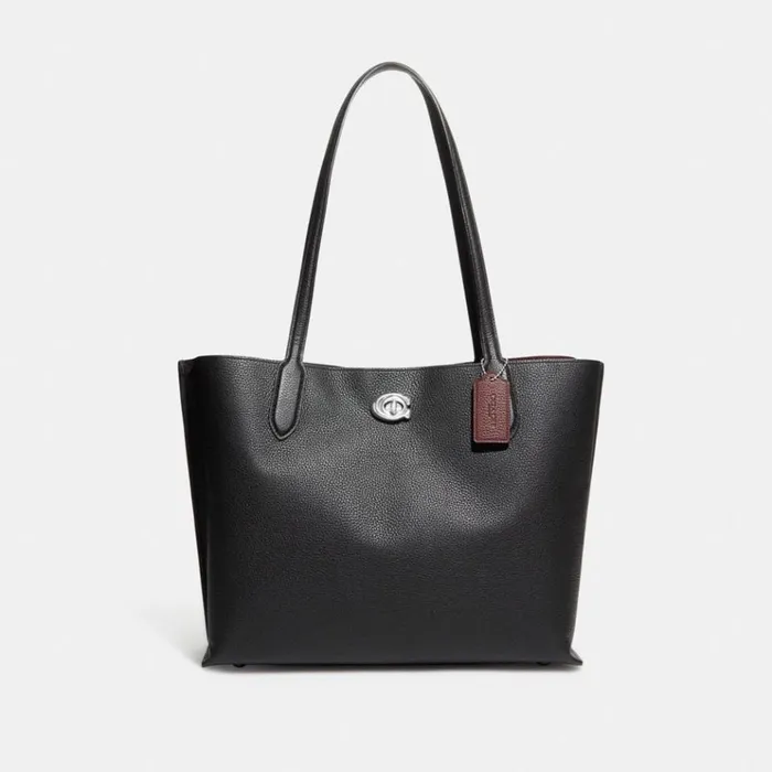 Women Totes and Carryalls Coach Willow Tote Silverblack