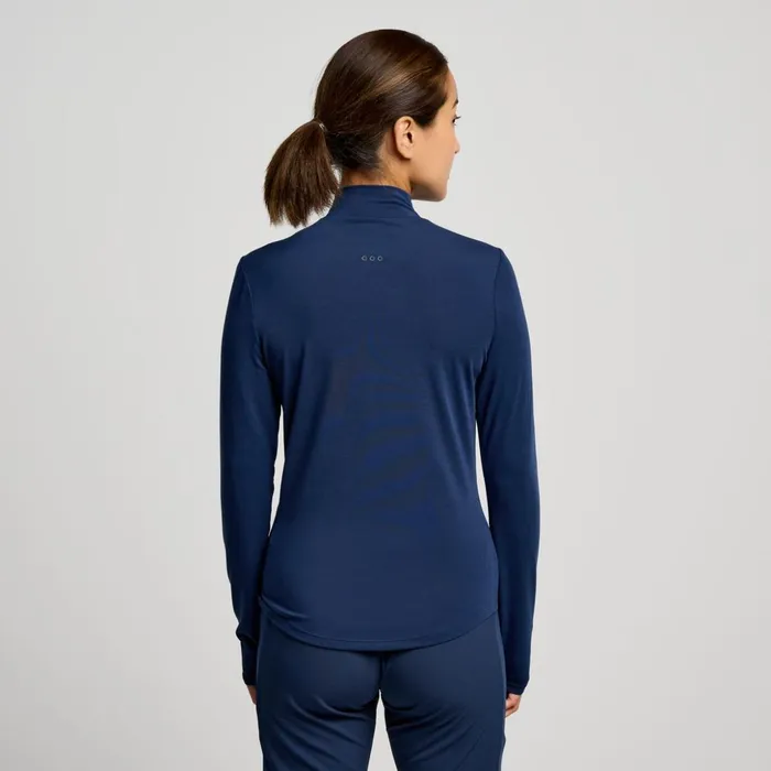 Women Triumph Long Sleeve Navy Saucony Tops