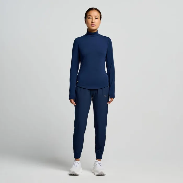Women Triumph Long Sleeve Navy Saucony Tops