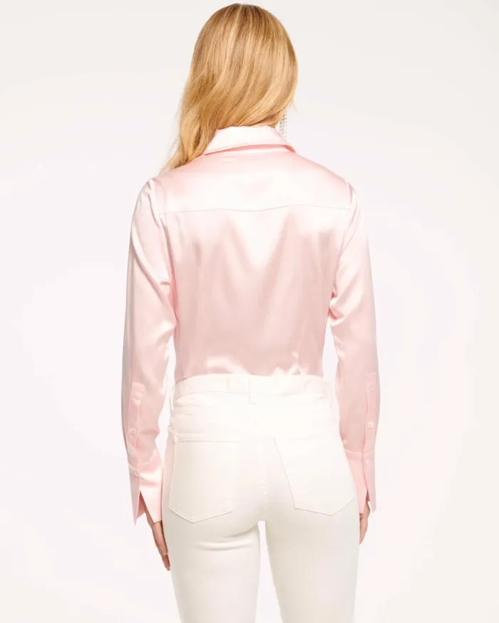 Women Victoria Button Down Blouse Electric Pink Ramy Brook Tops Women Victoria Button Down Blouse Electric Pink Ramy Brook Tops