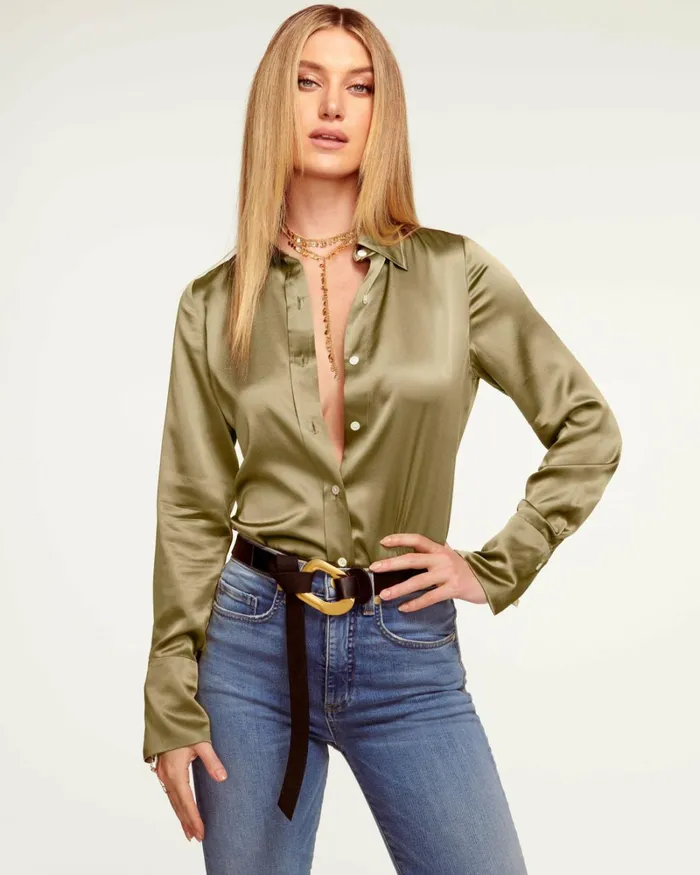 Women Victoria Button Down Blouse Electric Pink Ramy Brook Tops Women Victoria Button Down Blouse Electric Pink Ramy Brook Tops