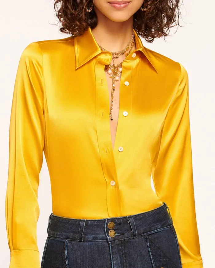 Women Victoria Button Down Blouse Electric Pink Ramy Brook Tops Women Victoria Button Down Blouse Electric Pink Ramy Brook Tops