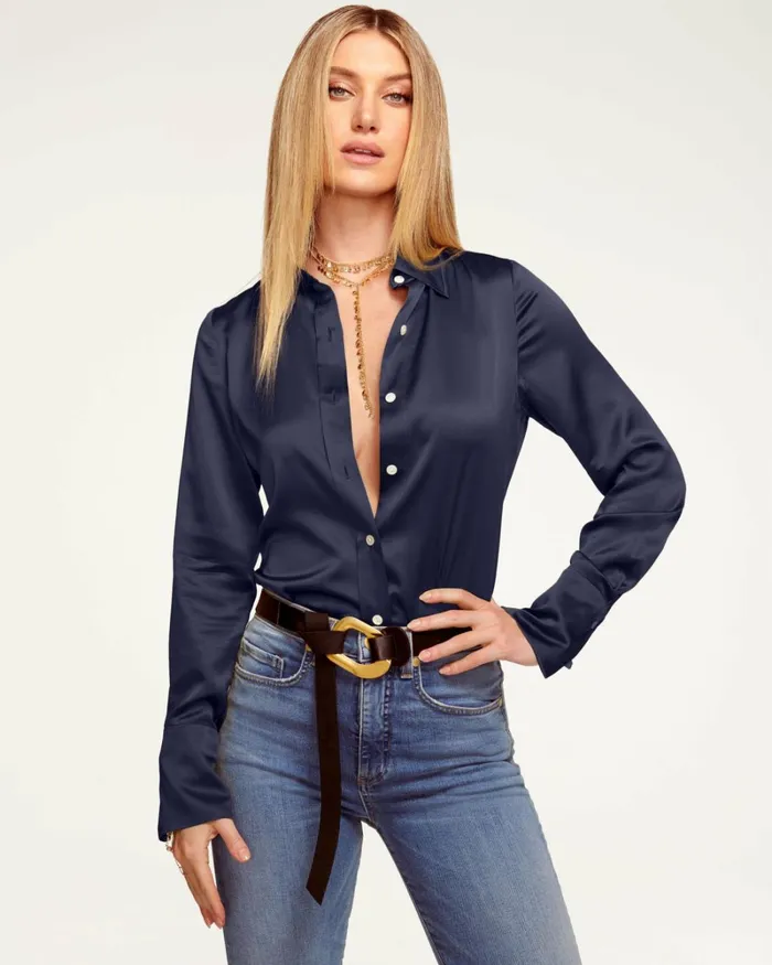 Women Victoria Button Down Blouse Electric Pink Ramy Brook Tops Women Victoria Button Down Blouse Electric Pink Ramy Brook Tops