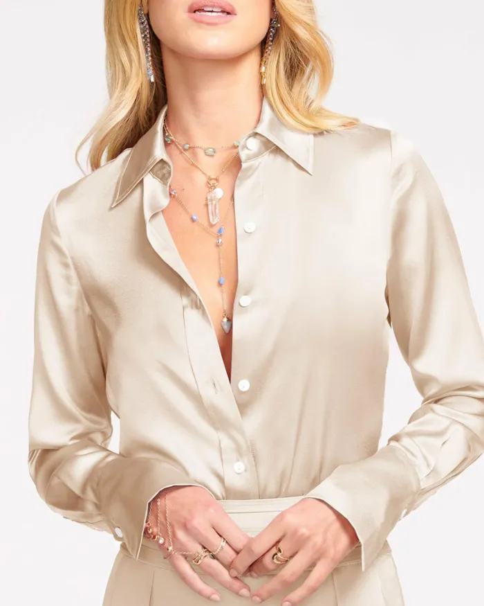 Women Victoria Button Down Blouse Electric Pink Ramy Brook Tops Women Victoria Button Down Blouse Electric Pink Ramy Brook Tops
