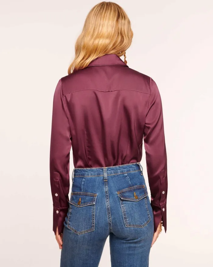 Women Victoria Button Down Blouse Electric Pink Ramy Brook Tops Women Victoria Button Down Blouse Electric Pink Ramy Brook Tops