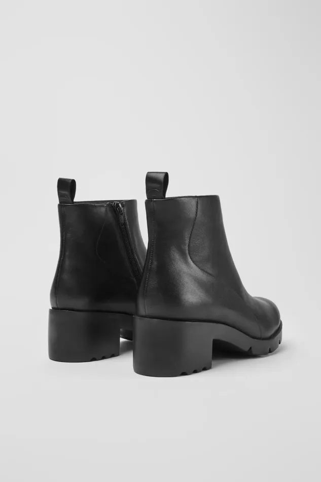 Women Wanda Black Zip Ankle Boot Camper Ankle Boots Women Wanda Black Zip Ankle Boot Camper Ankle Boots