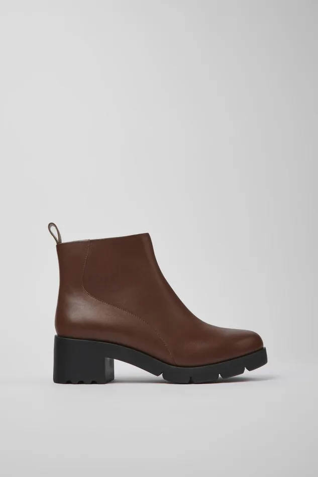 Women Wanda Brown Zip Ankle Boot Camper Ankle Boots Women Wanda Brown Zip Ankle Boot Camper Ankle Boots
