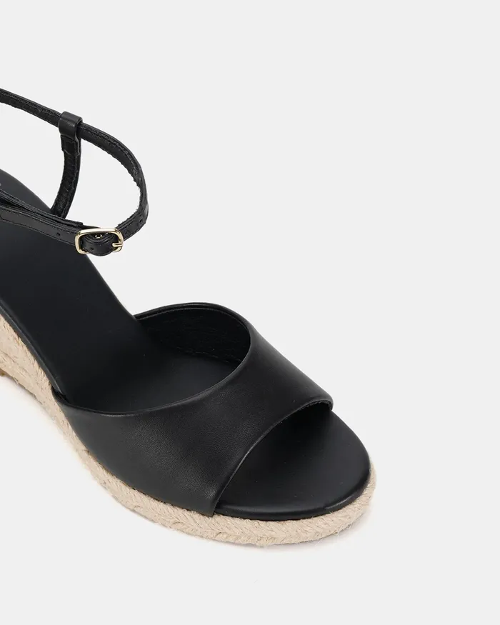 Women Wedges NOVO Shoes WELLS BLACK