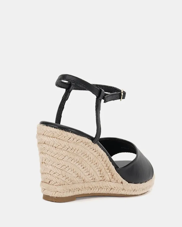 Women Wedges NOVO Shoes WELLS BLACK