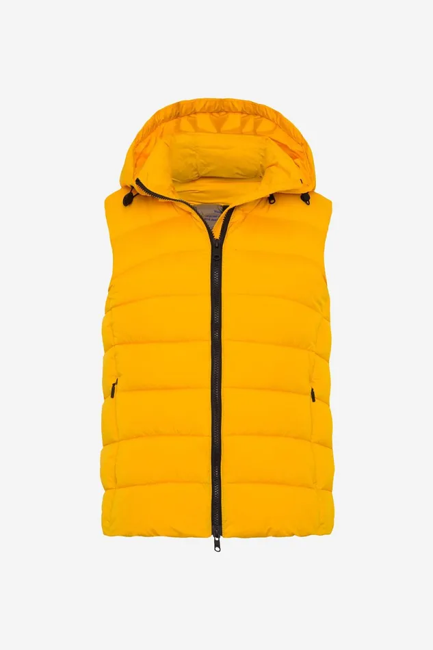 Women Yellow Aoraki Vest Ecoalf Coats And Jackets