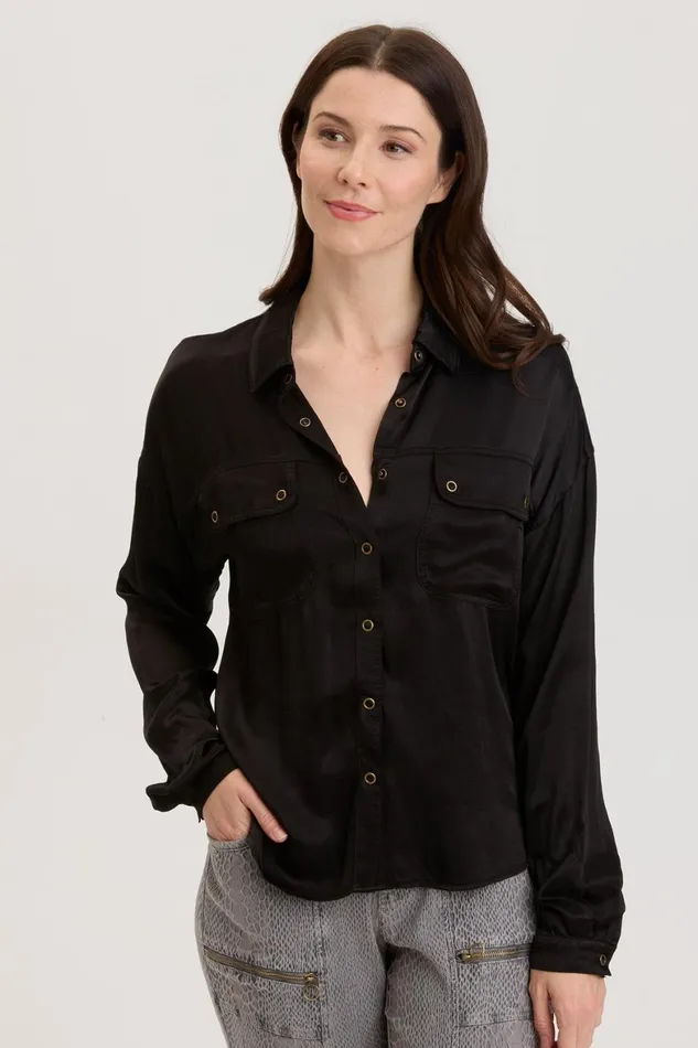 XCVI Baris SnapUp Women ShirtsBlouses