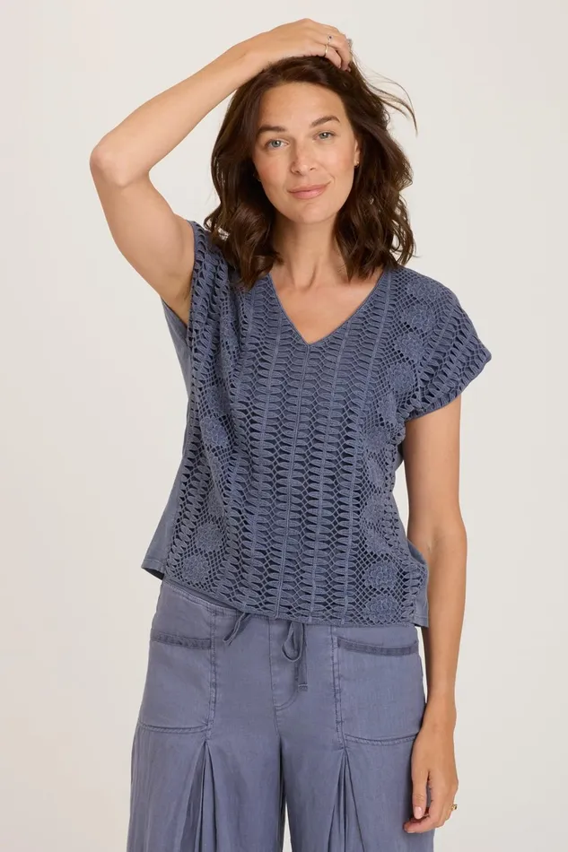 XCVI Eaves Top Women ShirtsBlouses