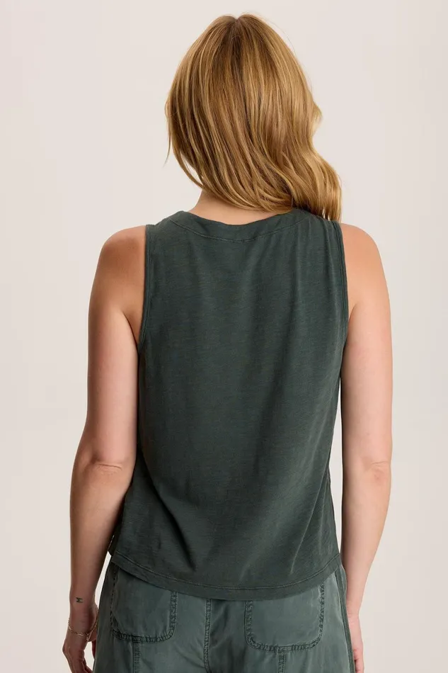 XCVI Quan Twill Embroidered Tank Women Tanks