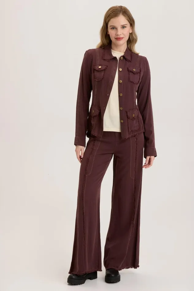 XCVI Twill Beach Trouser Women Pants