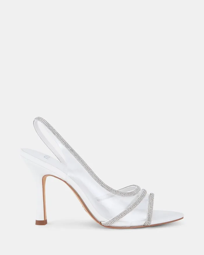 ZONKY WHITE High Heels Stilettos NOVO Shoes Women