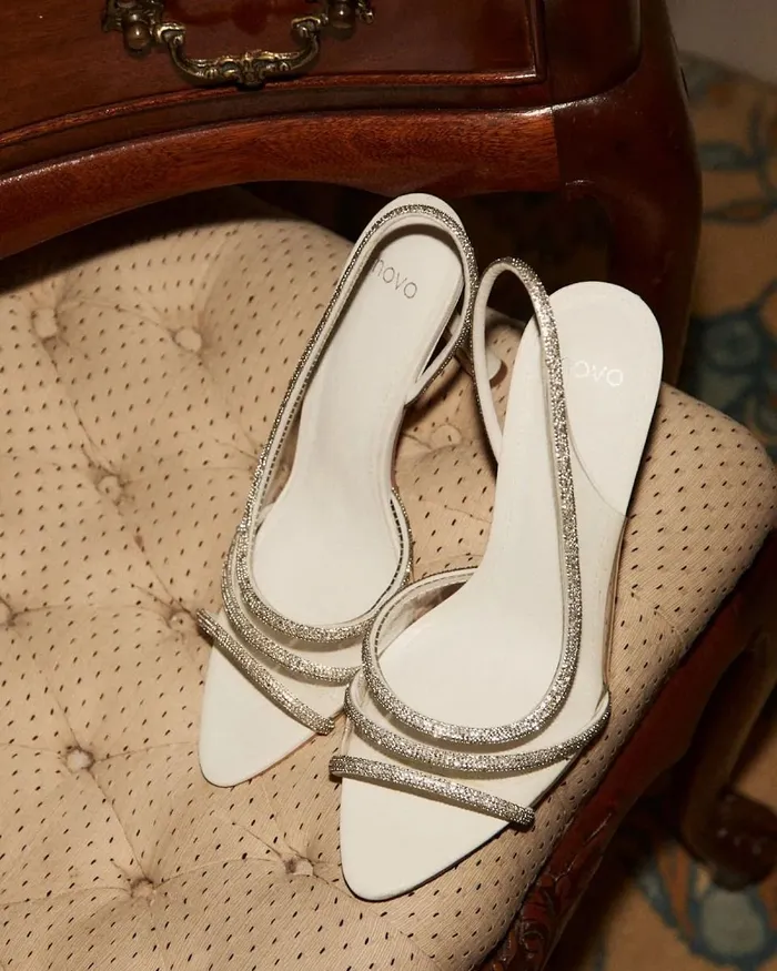 ZONKY WHITE High Heels Stilettos NOVO Shoes Women