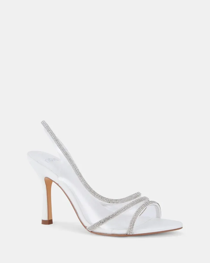 ZONKY WHITE High Heels Stilettos NOVO Shoes Women