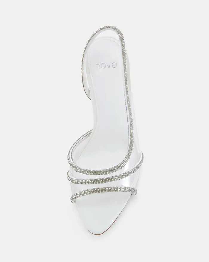 ZONKY WHITE High Heels Stilettos NOVO Shoes Women